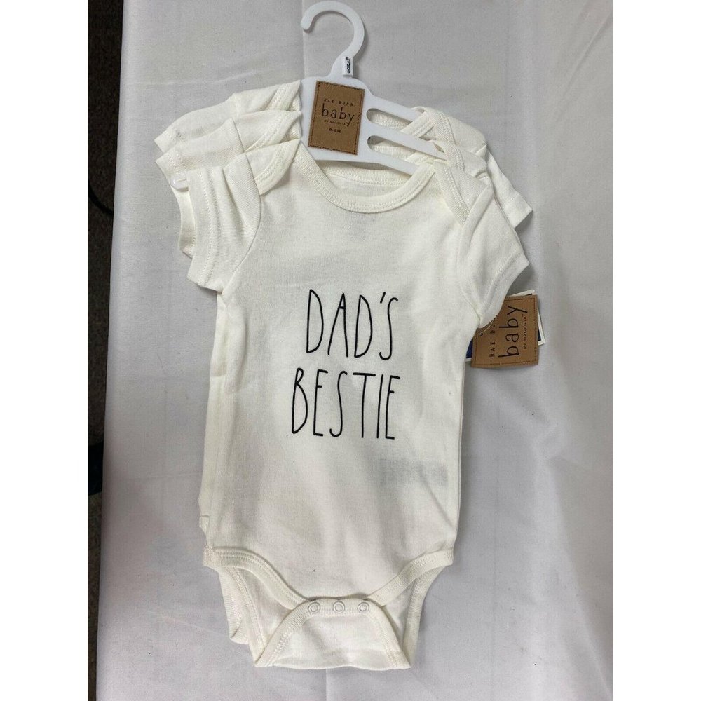 RAE DUNN Baby Bodysuits Set 6-9 Months Boys Girls